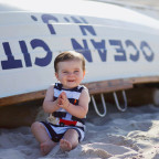 Enzo Enjoyed His Smash Cake on the Beach